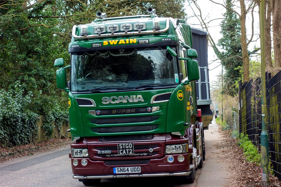 Delivering a River Pod http://www.theriverpodcompany.co.uk/ to the River Medway by road as Allington Lock closed for maintenance.