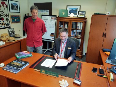 Glacier National Park Superintendent Signs Sister Park Agreement in May 2023 photo