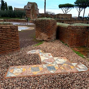 Remaining Marble Roman Forum Rome Italy