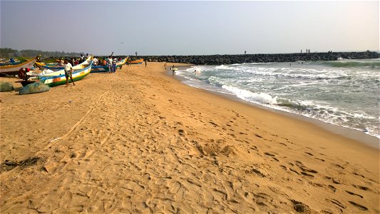 Serenity beach. Pondichery