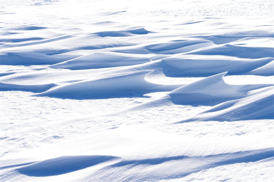 Textures of snow at Selawik National Wildlife Refuge