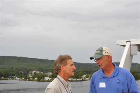John Lingren and Tom Landwehr (Minnesota DNR Commissioner). USFWS Photo.