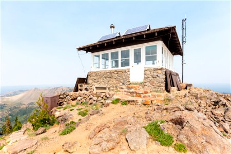 Mt. Sheridan Fire Lookout south face photo