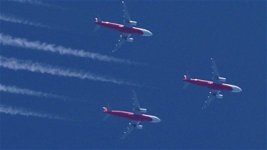 Airbus A320-232 ZA-BBC Air Albania - London to Tirana (36900 ft.)