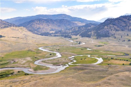 Yellowstone flood event 2022: Slough Creek and Slough Creek Road (September 1)
