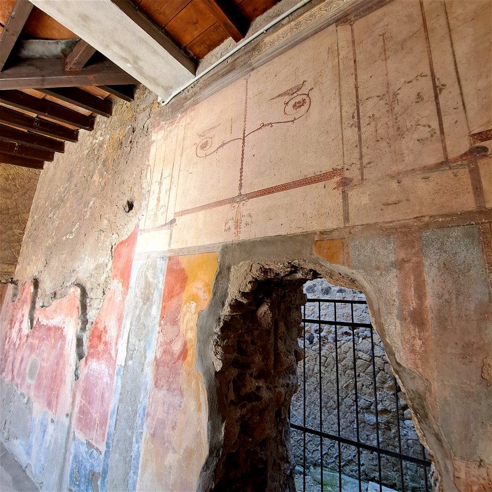 Decor in House of Deers  Herculaneum Italy