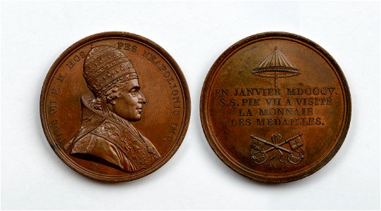 1805 Pope Pius VII Medal photo
