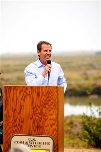Regional director speaks during opening ceremony