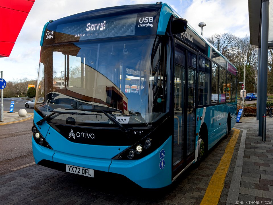 YX72OFL 4131 Mirrorless Bus. Including drivers cab view.