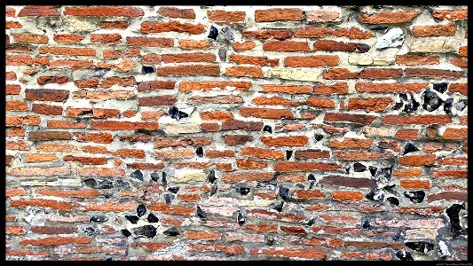 Saint Martins Church, Canterbury. Roman bricks, Roman Tiles.