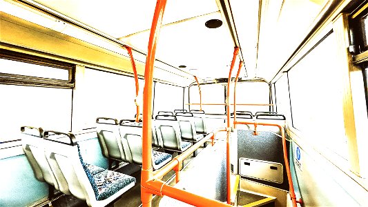 Bus Journey. Upstairs on the bus