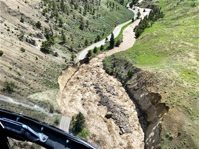 Yellowstone flood event 2022: North Entrance Road, Gardiner to Mammoth (5) photo