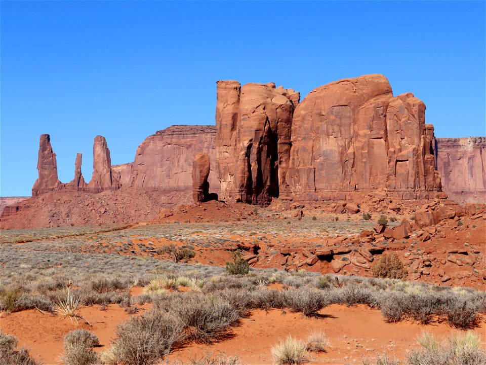 The Thumb at Monument Valley in AZ photo