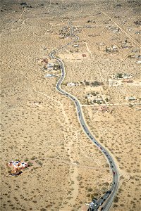 Aerial view of Joshua Tree National Park West Entrance photo