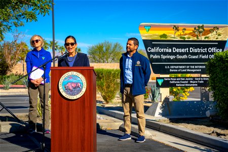 Secretary Haaland visits BLM California Desert District photo