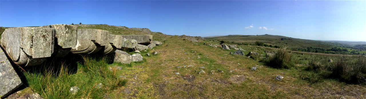 London Bridge Buttress Sections ( unused seconds made here ) not required when sold to USA in 1967 ) Swelltor Quarries (west side near main footpath ) Foggintor Quarry Dartmoor National Park Devon UK 27th May 2023 (1)