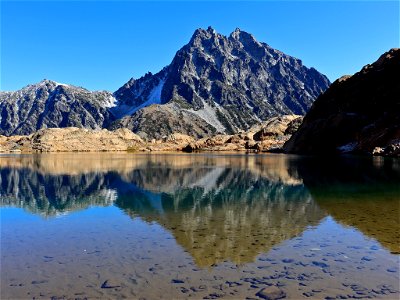 Lake Ingalls at North Cascades in WA photo