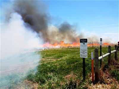 WPA Prescribed Burn Lake Andes Wetland Management District South Dakota
