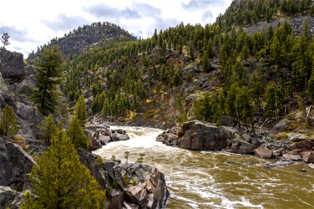 Knowles Falls along the Yellowstone River