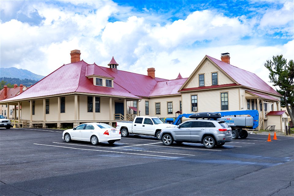 Fort Yellowstone improvement project: Yellowstone Center for Resources after roof paining (2)