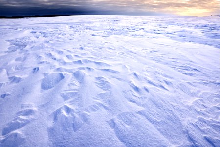 Textures of snow at Selawik National Wildlife Refuge photo