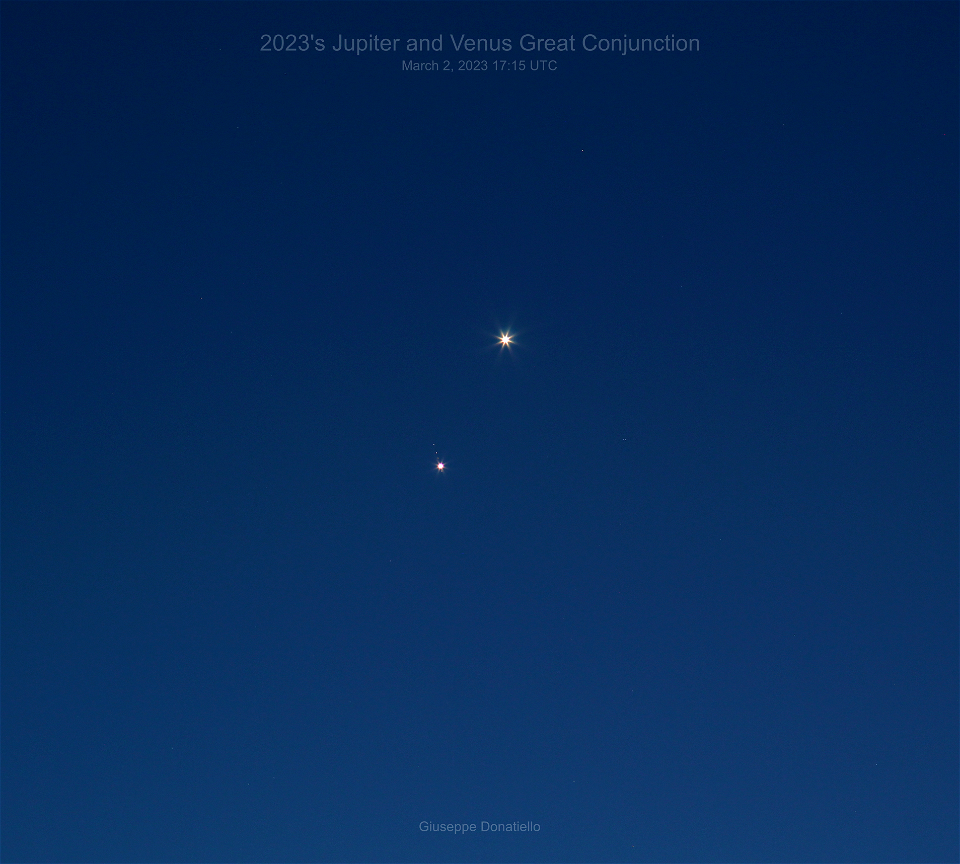 2023's Jupiter and Venus Great Conjunction photo