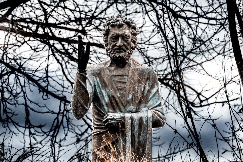The Son of Man 7’ 7” Bronze. Canterbury Cathedral