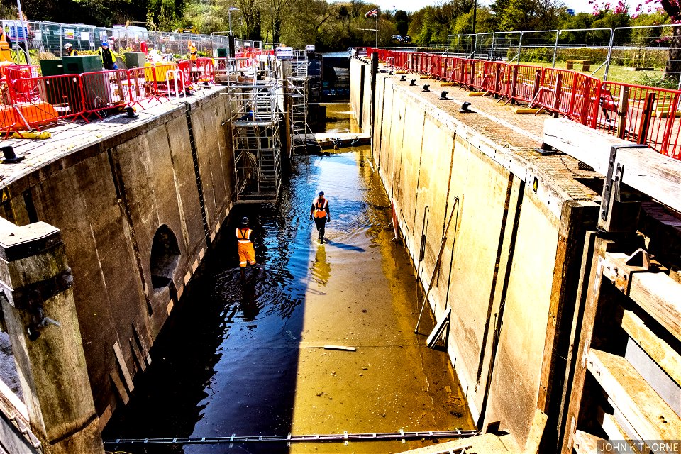 Allington Lock works update