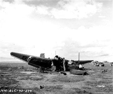 SC 170076 - Ju-87 Stuka dive bomber shot down on 21 February, 1943 by 2nd Lt. T. A. Frincke.