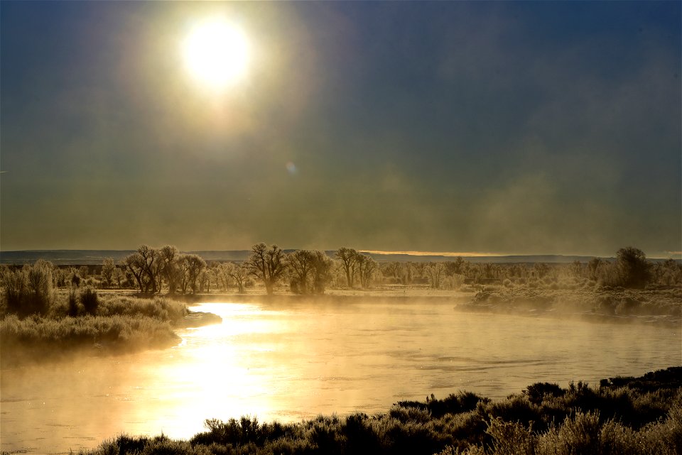 Hoar frost along the Green River at Seedsakdee NWR