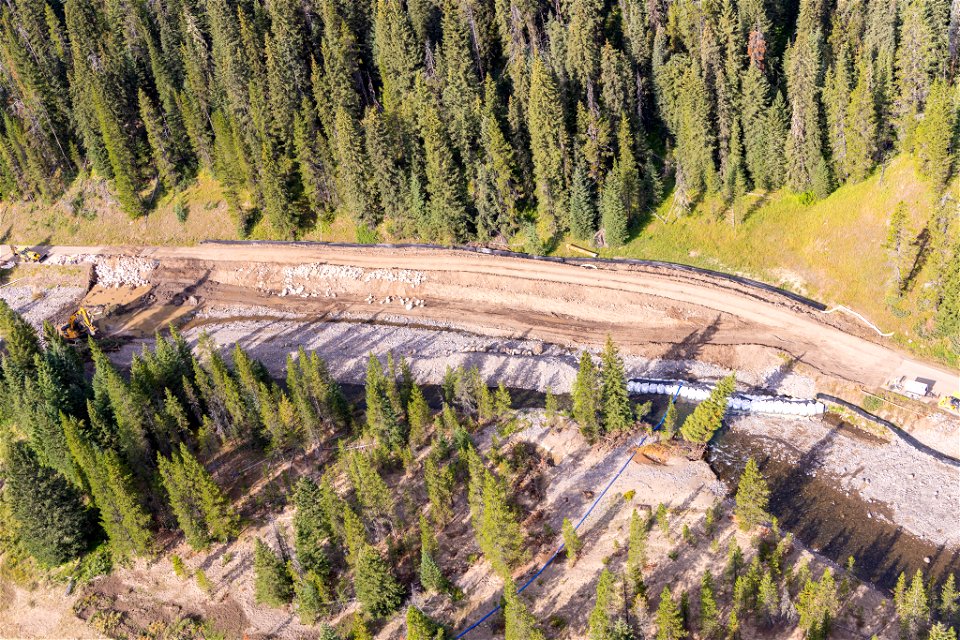 Northeast Entrance Road repair progress September 1, 2022: section 2 (2)