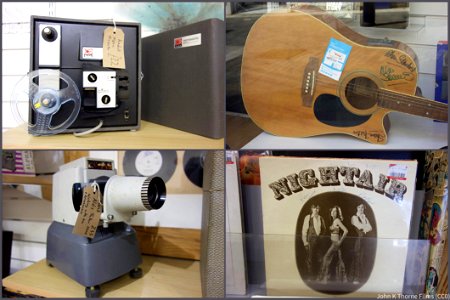 Charity Shop finds. A guitar signed by Alvin Stardust!