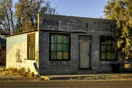 Old building at Kelso Depot in Mojave National Preserve photo