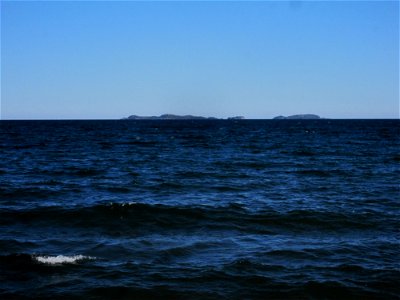 Lake Superior shoreline along Michigan. photo