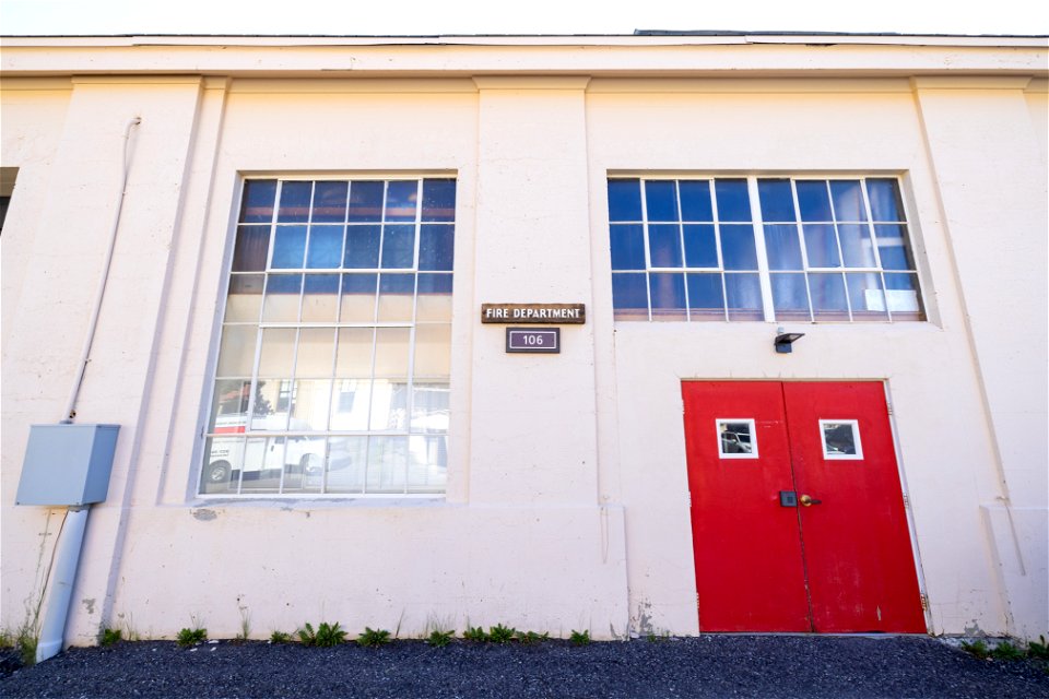 Fort Yellowstone improvement project: Fire department before painting
