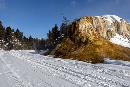 The Upper Terrace Ski Loop runs past Orange Mound Spring (1) photo