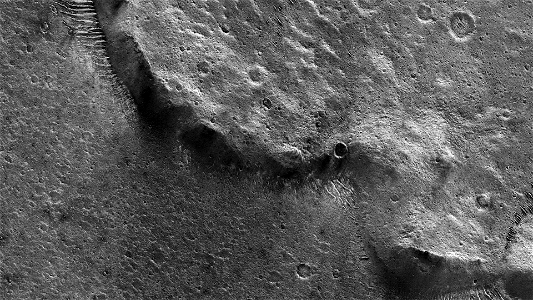 Distal Rampart of a Crater in Chryse Planitia photo