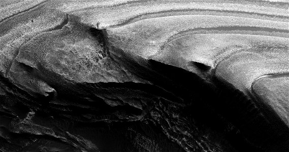 The Western Edge of a Layered Mound in Juventae Chasma photo