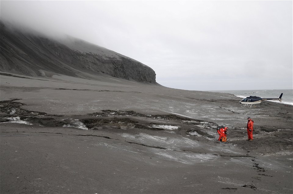 Kasatochi Island post-eruption photo