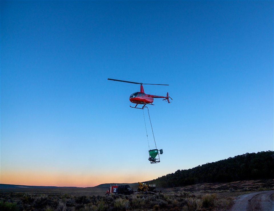 Aerial seeding habitat restoration