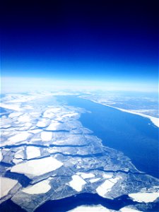 Ice on Lake Michigan photo