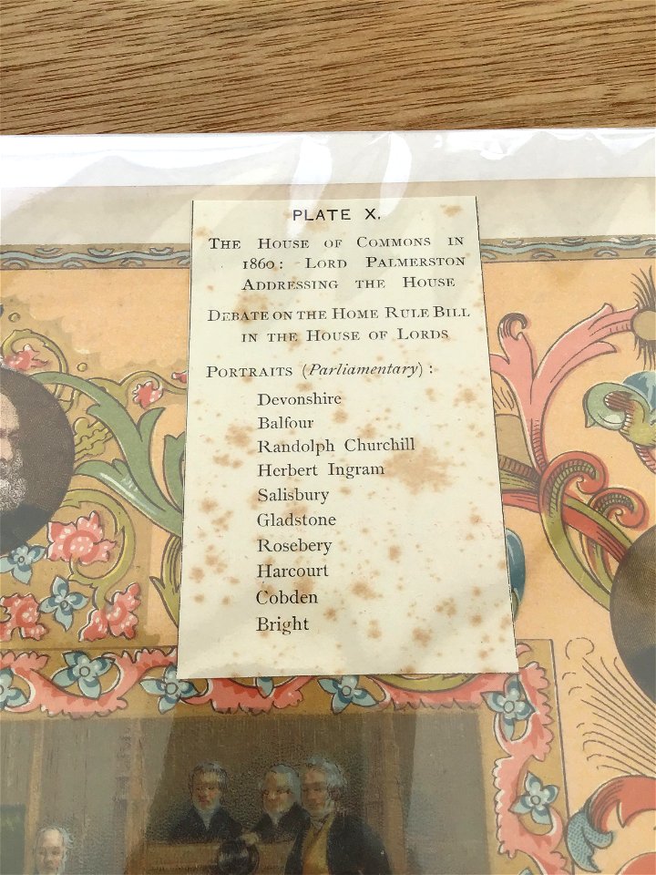 Antiques Stall Preparation The Illustrated London News 1897 Queen Victoria's Diamond Jubilee Colour Plates - Diary Note > description from publication placed inside cello bag for picture framer