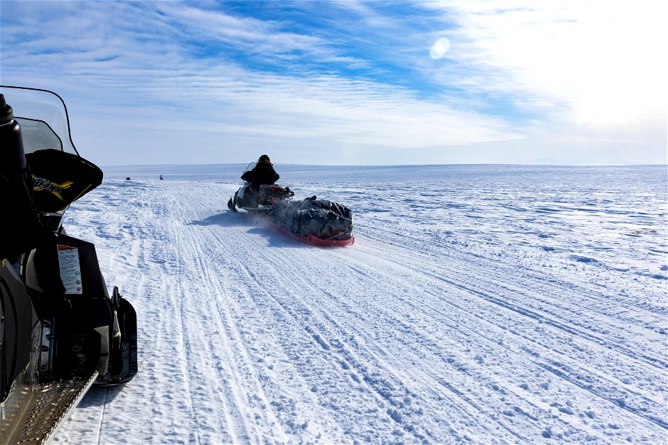 Snowmachine travel on Selawik National Wildlife Refuge.