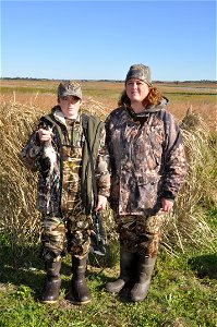 Youth waterfowl hunting photo