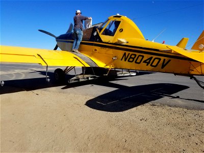 Aerial seeding after wildfire