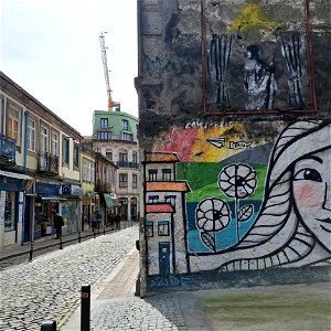 Another street scene Porto Portugal photo