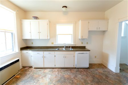 Housing improvement project goal 3 - Soap Suds Row housing: before kitchen (1)