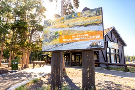 Yellowstone Tribal Heritage Center sign