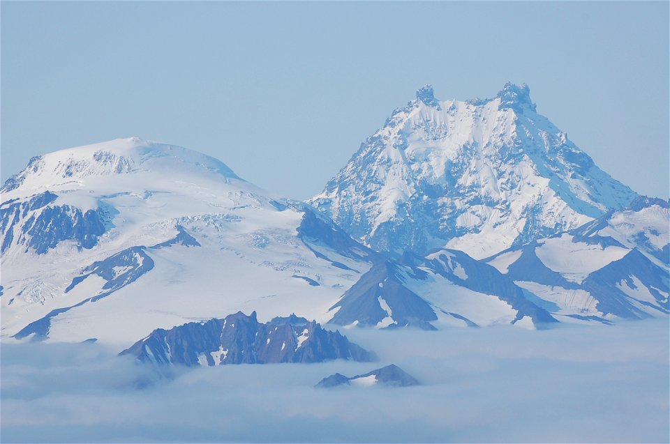 Roundtop and Isanotski Volcanoes