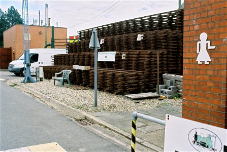 Spare track for narrow gauge railway on site (See description)